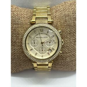 Michael Kors Parker MK5354 Women's Gold Stainless Steel Analog Dial Watch JNA649